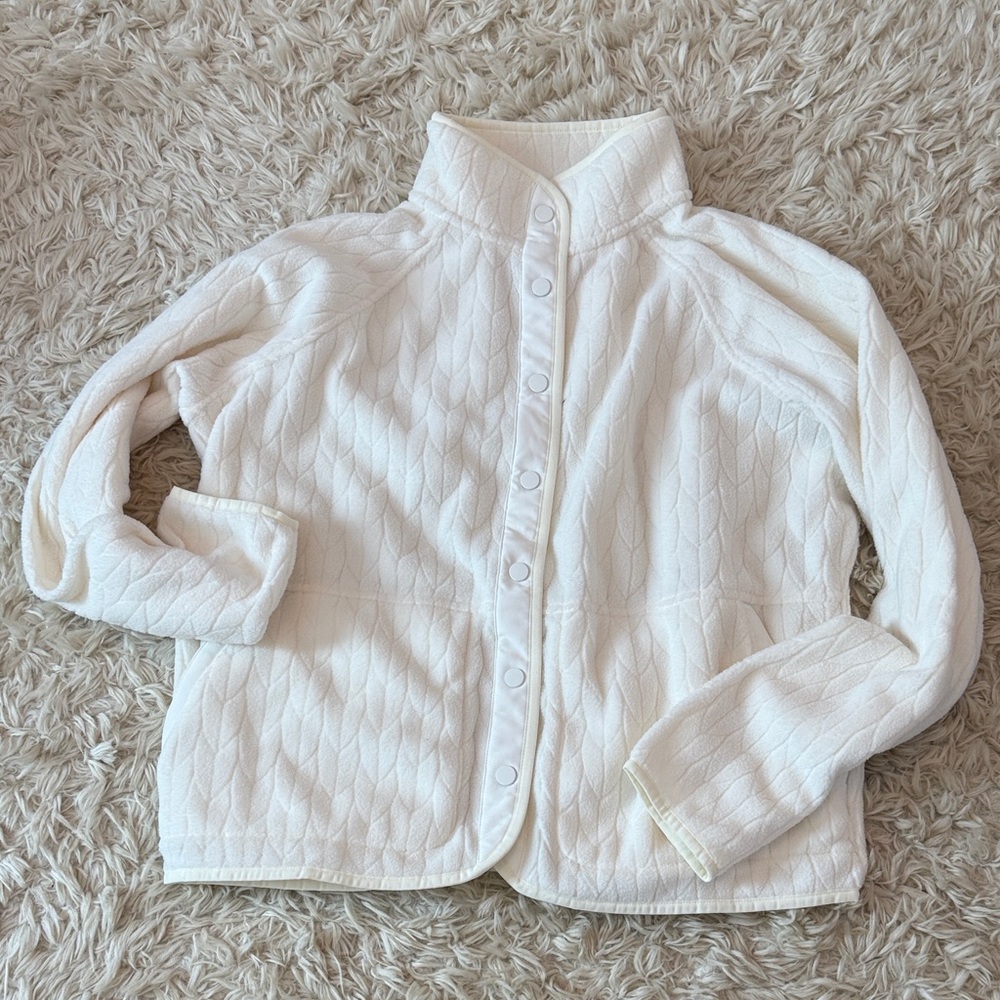NWT Vineyard Vines Kids Cream Quilted Puffer Jacket
